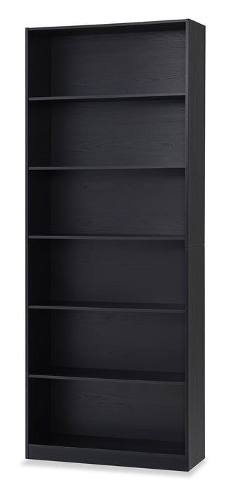 William 31.5\" 6-Shelf Bookcase - Black