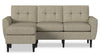 BLOK Modular Flared Arm Sofa Chaise - Taupe