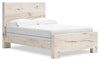 Derekson Panel Bed, Rustic White - Full Size