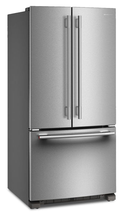 KitchenAid 33\" 22 Cu. Ft. Standard-Depth French Door Refrigerator - KRFF333SPS