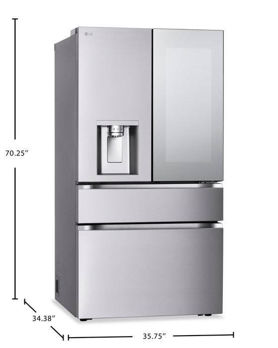 LG 36\" 29 Cu. Ft. Standard-Depth MAX® 4-Door French-Door Refrigerator with InstaView® - LF29S9775S