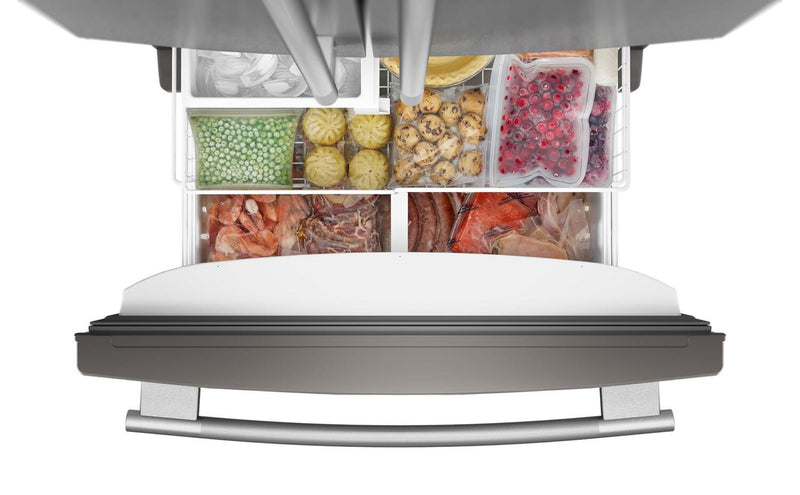 KitchenAid 33\" 22 Cu. Ft. Standard-Depth French Door Refrigerator - KRFF333SPS