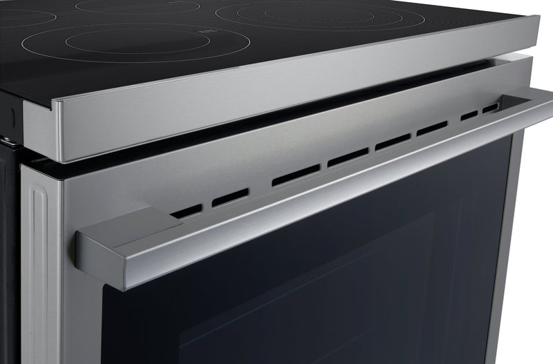 LG 6.3 Cu. Ft. Smart Electric Range with Air Fry - Fingerprint Resistant Stainless Steel - LREN6325XE