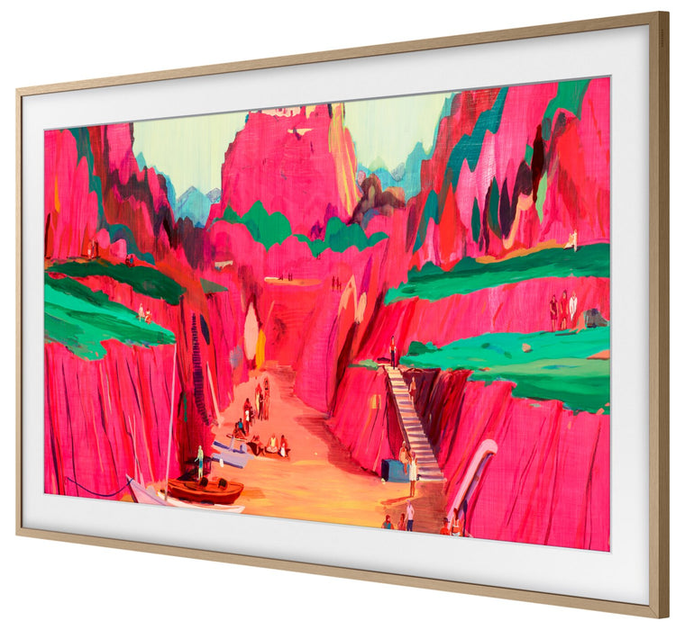 Samsung Customizable Bezel for 75\" The Frame Pro TV - Modern Teak