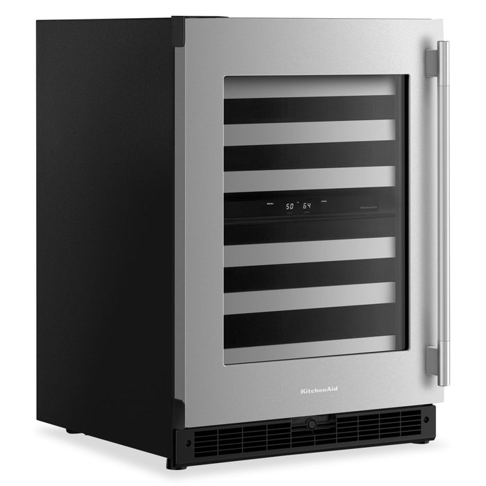 KitchenAid 24\" Undercounter Wine Cooler – Stainless Steel - KUWL324SSB