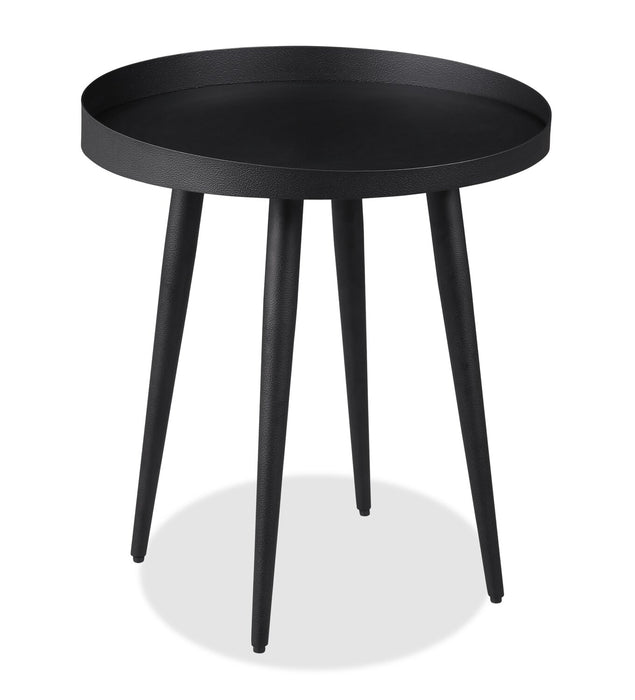 Vaughn 17.7\" Modern End Table – Black 