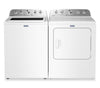 Maytag 5.5 Cu Ft. Top Load Impeller Washer with Pet Pro Option and 7.0 Cu Ft. Gas Dryer – White