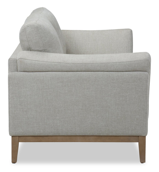 Valley 67.7\" Fabric Loveseat with Rubberwood Base and Legs - Sand
