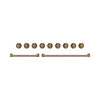 Thor Kitchen Handle and Knob Set for 48” Range in Brushed Bronze - CKA-RG48-BRZ