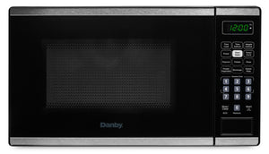 Danby 0.7 Cu. Ft. Countertop Microwave with Auto Defrost - Stainless Steel - DBMW0722BBS