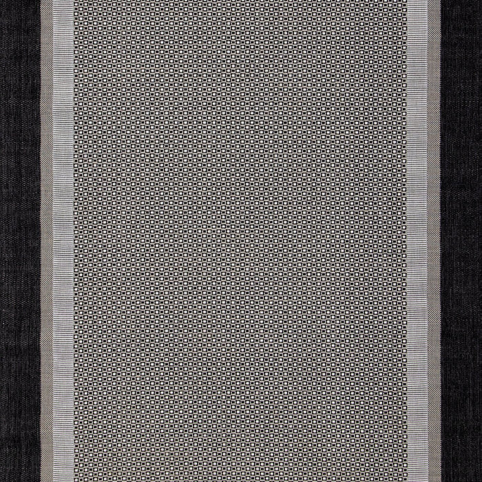 Milo 5'3\" x 7'7\" Flatweave Monochromatic Outdoor Rug – Grey 