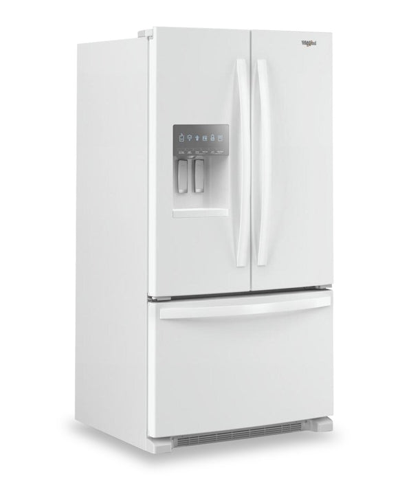 Whirlpool 36\" 25 Cu. Ft. French-Door Refrigerator with Ice and Water Dispenser - WRFF3436RW