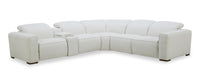 Essence 6-Piece Power Reclining Sectional with Power Headrests - Ivory 