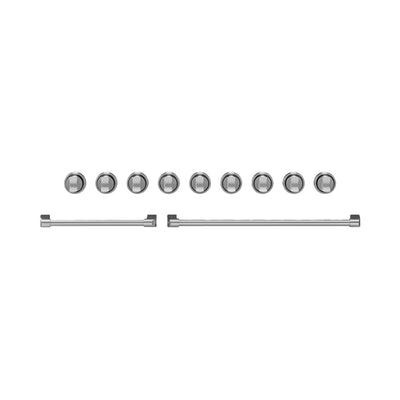 Thor Kitchen Handle and Knob Set for 48” Range in Stainless Steel - CKA-RG48-SS | Ensemble de poignées et de boutons Thor Kitchen en acier inoxydable pour cuisinière de 48 po - CKA-RG48-SS | RG48KSSS