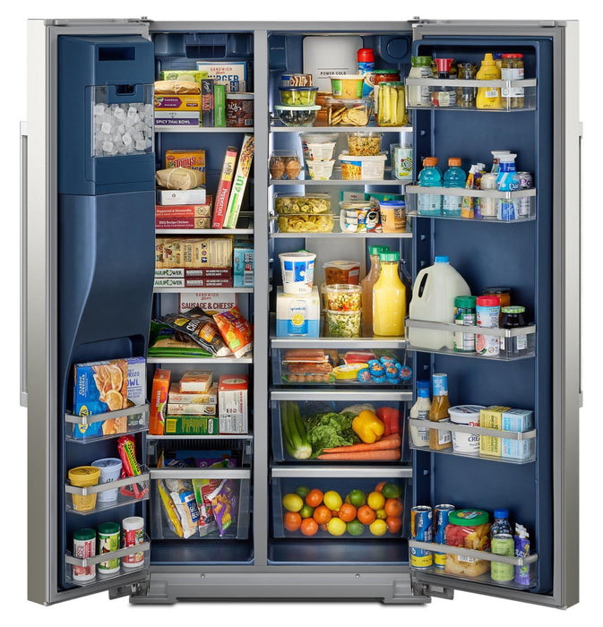 Maytag 36\" 20.8 Cu. Ft. Side-by-Side Refrigerator - Fingerprint-Resistant Stainless - MRSC6636RZ