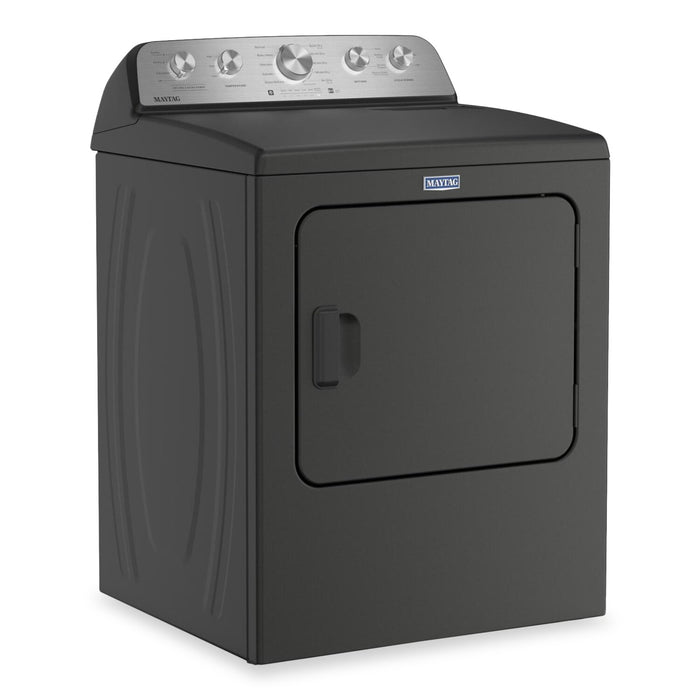 Maytag 5.5 Cu Ft. Top Load Washer with Pet Pro and 7.0 Cu. Ft. Pet Pro Electric Dryer – Volcano Black