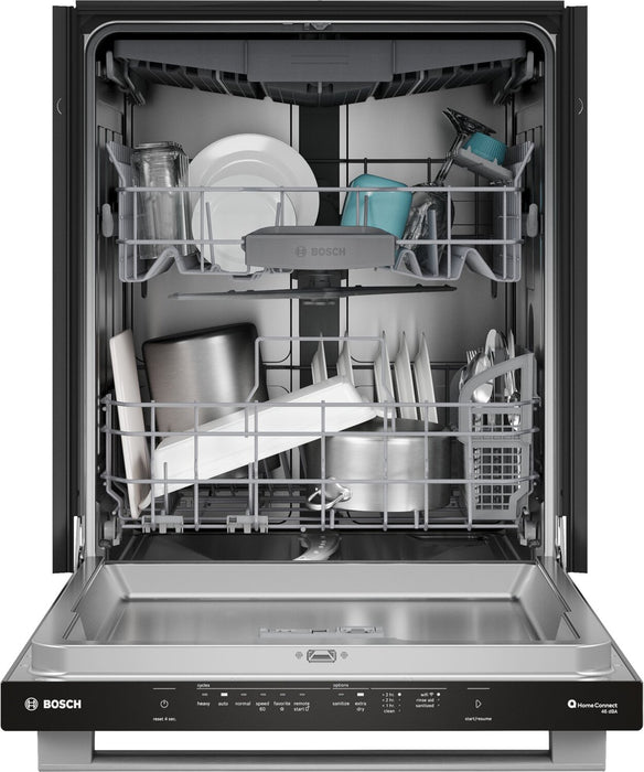 Bosch 300 Series 24\" 46 dBA Top Control Dishwasher – Stainless Steel - SHX53DM5N