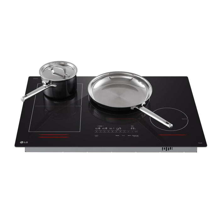 LG 30\" Smart Induction Cooktop with UltraHeat™ Element - Black - CBIH3017BE