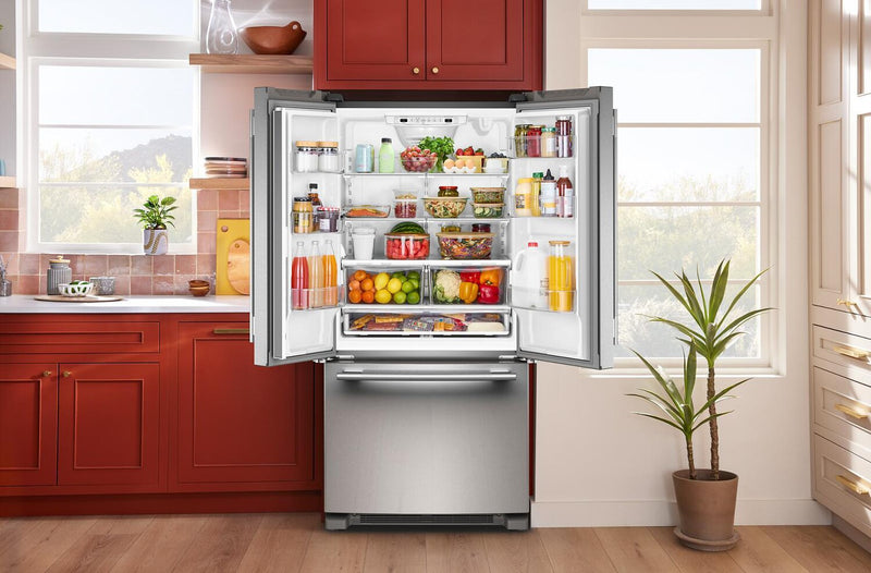 KitchenAid 33\" 22 Cu. Ft. Standard-Depth French Door Refrigerator - KRFF333SPS