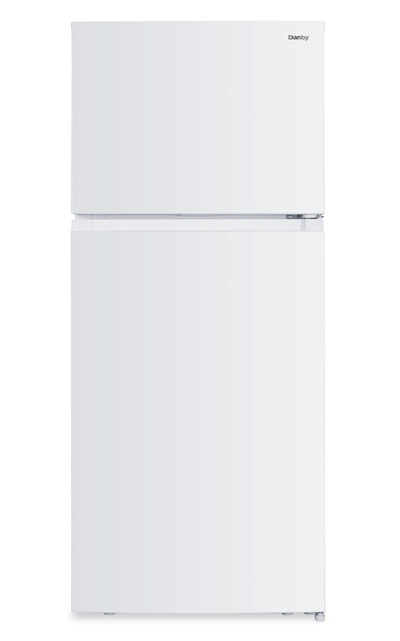 Danby 27” 18 Cu. Ft. Top Mount Refrigerator – White - DFF176B1WDB | Réfrigérateur Danby de 18 pi³ et de 27 po à congélateur supérieur - blanc - DFF176B1WDB