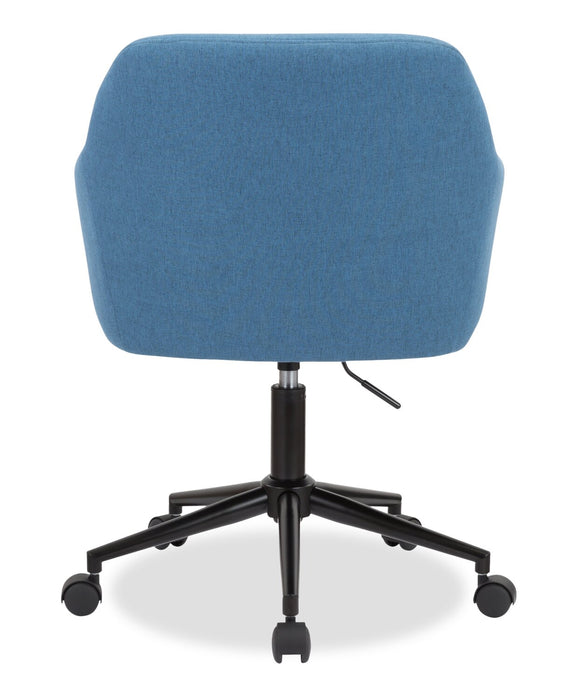Stevie 23\" Swivel Office Chair with Adjustable Height – Blue