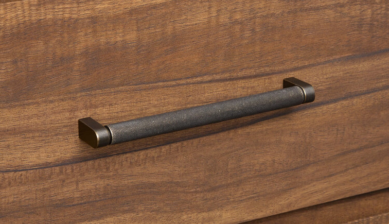 Scott Living Dante Bedroom Chest of Drawers, 5-Drawer, 36\"W x 52.4\"H - Brown