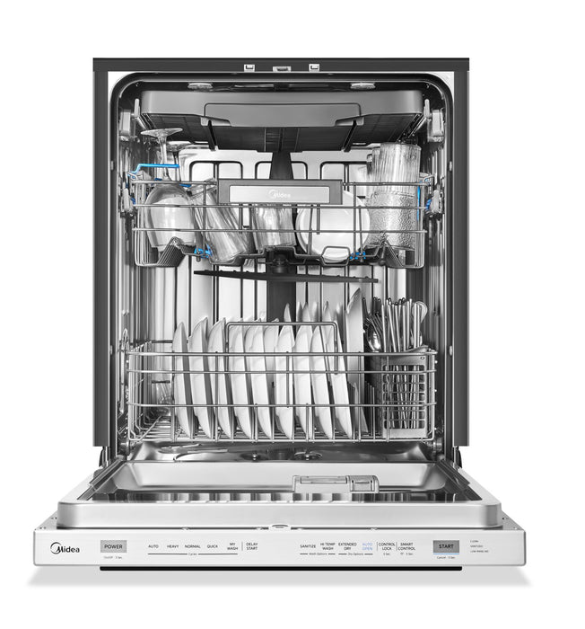 Midea 24\" Top Control Dishwasher with 3-Stage Total Drying – Stainless Steel - MDT24P3CST