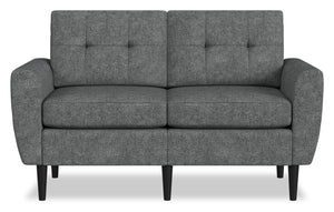 BLOK Modular Flared Arm Loveseat – Steel