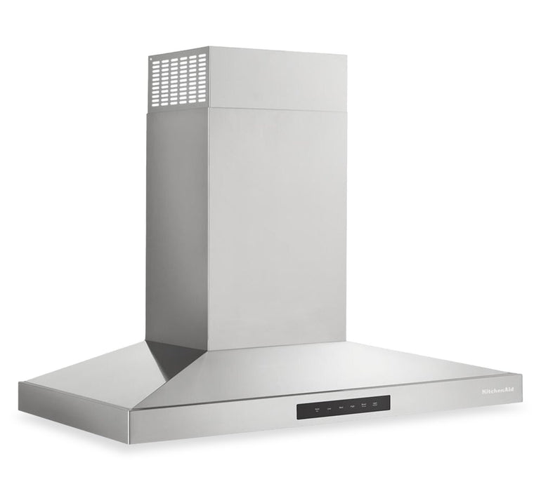 KitchenAid 36\" Wall-Mount 4-Speed Canopy Range Hood – Stainless Steel - KVWC736SSS