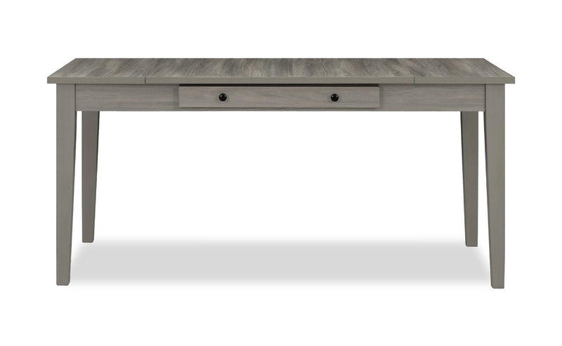 Cove Dining Table with Storage Drawers, Melamine, 66\"W - Grey