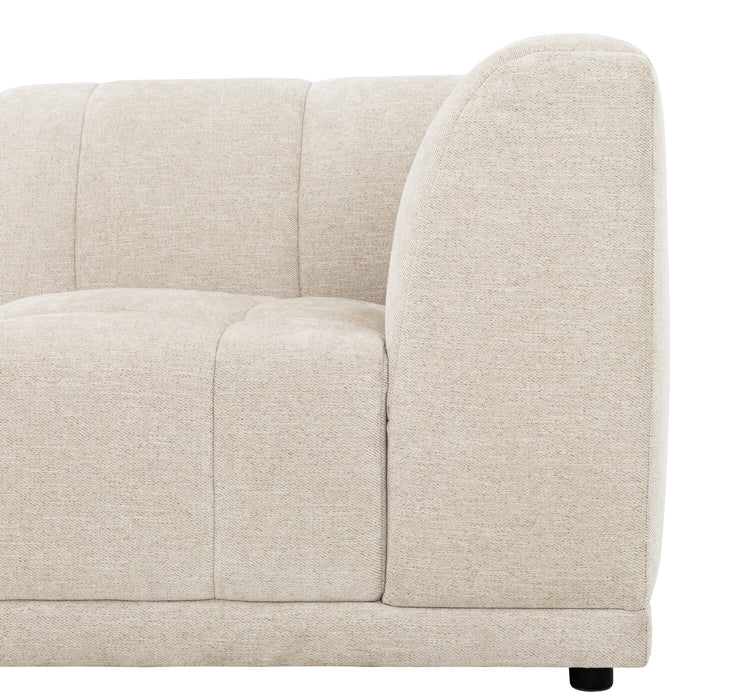 Kort & Co. Oaklyn Modular 5-Piece Fabric Sectional with Tufted Seat Cushions - Beige