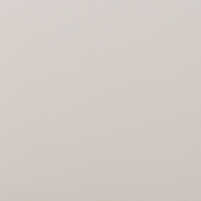 Citadel 28\" Top-Grain Genuine Leather Ottoman with Wood Legs - Frost White