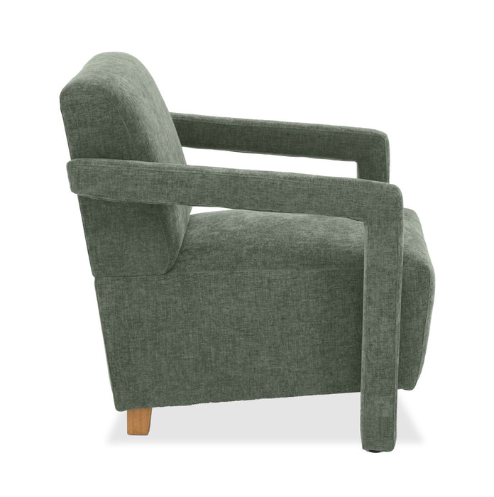 Demi 30\" Linen-Look Accent Chair – Green