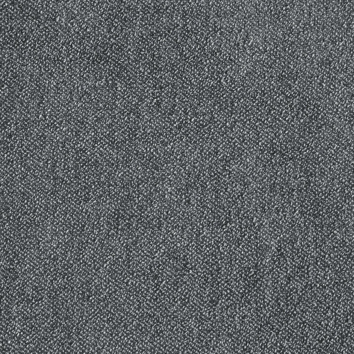 Amos Upholstered Storage Bed in Charcoal Fabric with Channelled Headboard & 3 Built-in Drawers - King Size