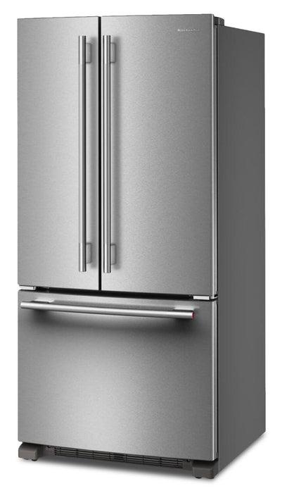 KitchenAid 33\" 22 Cu. Ft. Standard-Depth French Door Refrigerator - KRFF333SPS