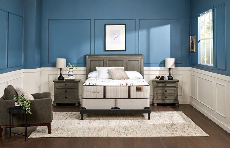 Stearns & Foster Low-Profile Split Queen Boxspring Set