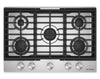 KitchenAid 30\" Gas-on-Metal Cooktop with Cast-Iron Grates – Stainless Steel - KCGK330SSS