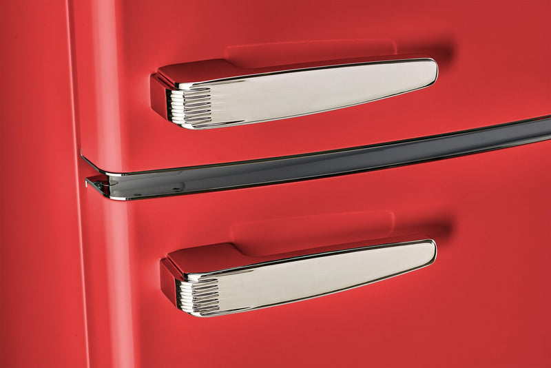 Unique Classic Retro 24\" 11 Cu Ft. Top Freezer Refrigerator – Candy Red - UNQ-310L R TM