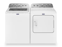 Maytag 5.4 Cu. Ft. Top-Load Washer and 7 Cu. Ft. Electric Dryer with Steam - White 