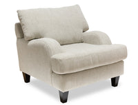 Nofia Chenille Chair - Linen  