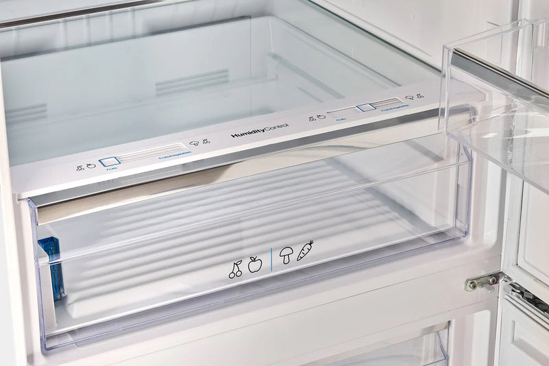 Unique Classic Retro 28\" 17 Cu Ft. Bottom Mount Refrigerator - White - UNQ-455L W AC