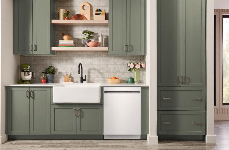 KitchenAid 24\" 47 dBA Dishwasher with Third Level Utensil Rack - White - KDFS224SWH 