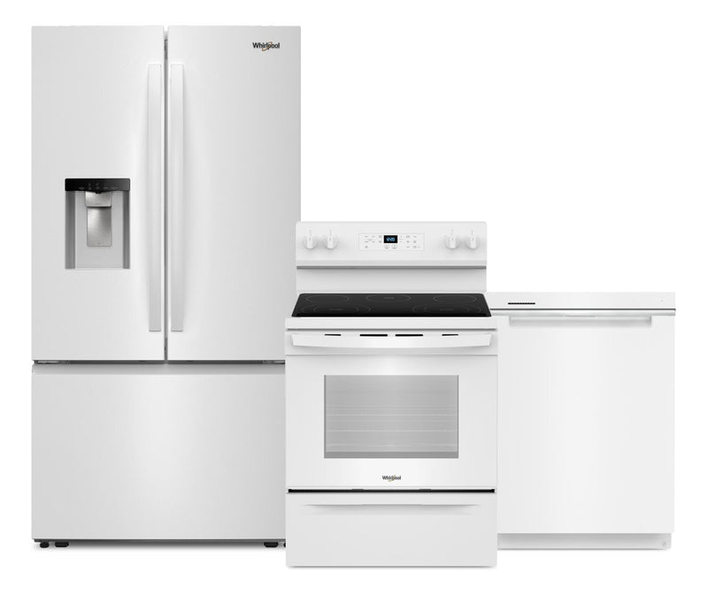 Whirlpool 3-Piece Kitchen Appliance Package – White 