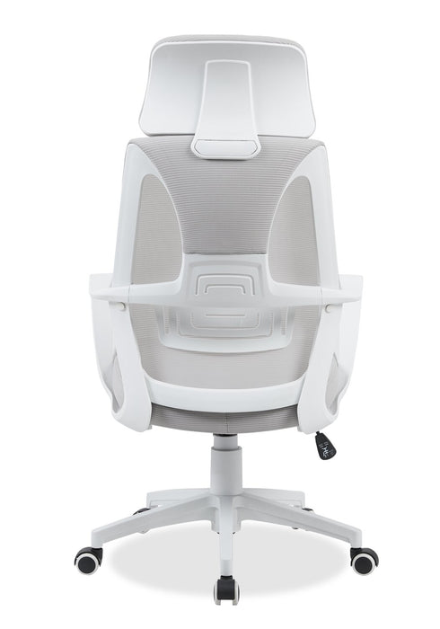 Bennet 24.4\" Adjustable Mesh Office Chair – White 