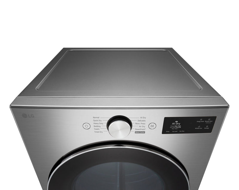 LG 7.4 Cu. Ft. Smart Front-Load Gas Dryer with AI Sensory Dry - Graphite Steel - DLGX5801V