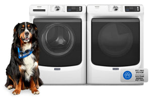 Maytag 5.8 Cu. Ft. Pet Pro Smart Front-Load Washer and 7.4 Cu. Ft. Electric Dryer - White