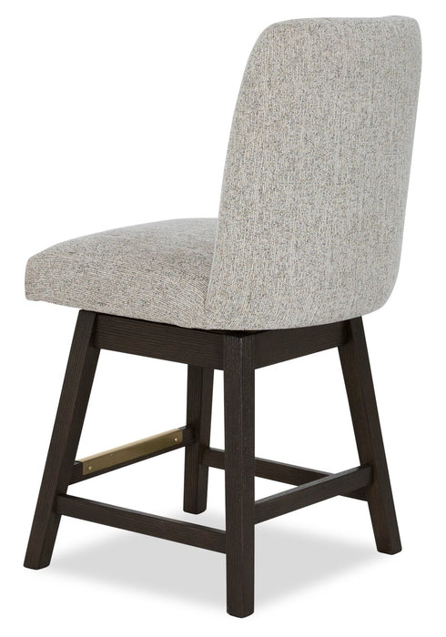 Metro Counter Height Chair with Polyester Fabric, 24\"H - Beige & Brown