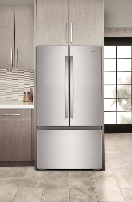 Whirlpool 36\" 24 Cu. Ft. True Counter Depth French Door Refrigerator – Stainless Steel - WRFC3036RZ