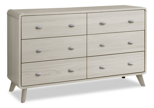 Cami Bedroom 6-Drawer Dresser, Mid-Century Modern, 58.5