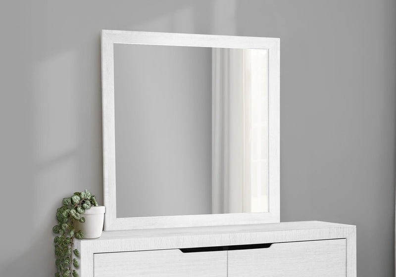 Elite Bedroom Dresser Mirror, Attachable, Wall Hanging - White